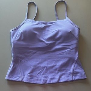 Lululemon Cross Back Nulu Yoga Tank Top in lavender size 10